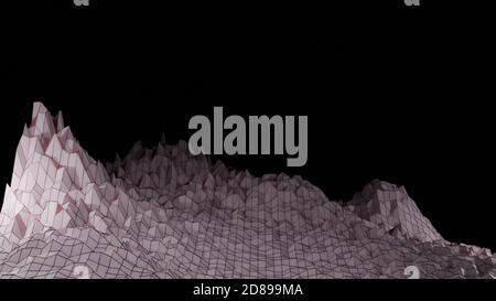 Data visualization abstract landscape image. Stock Vector