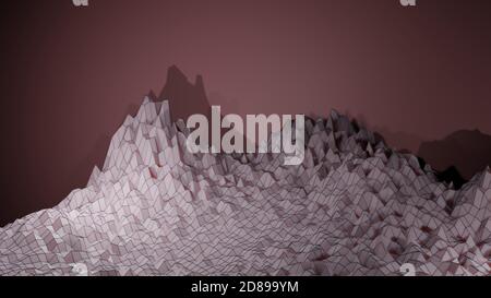 Data visualization abstract landscape image. Stock Vector