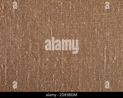 Rough brown fabric texture background pattern Stock Photo