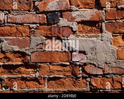 Red brick wall background texture Stock Photo
