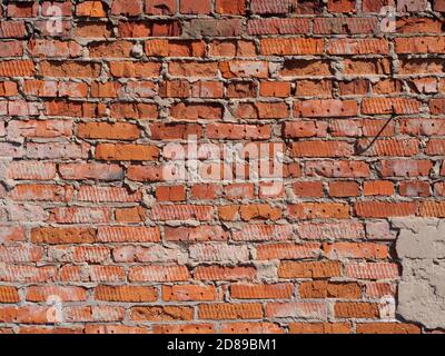 Red brick wall background texture Stock Photo