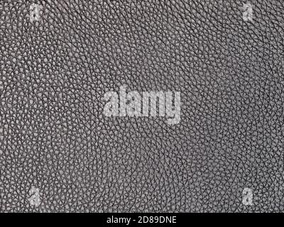Black smooth leather background, natural leather surface texture Stock Photo