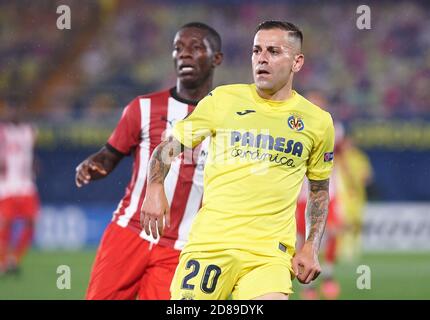 Ruben Pena of Villarreal during the UEFA Europa League, Group Stage, Group I football match between Villarreal and Sivasspor on October 22, 2020 at  C Stock Photo