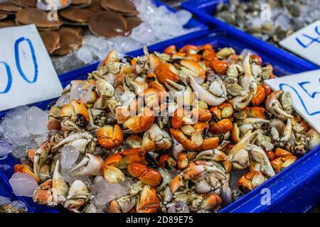 seafood market Naklua near Pattaya Stock Photo