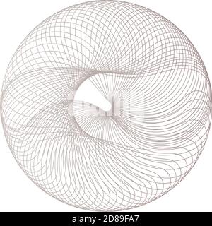 Vector Guilloche elements for certificate Stock Vector