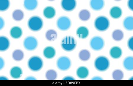 Vector childrens seamless pattern of blue circles Stock Vector