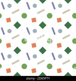 Abstract multicolored geometric seamless pattern Stock Vector