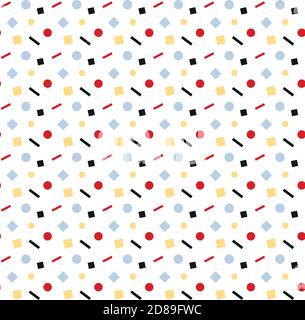 Abstract multicolored bright geometric seamless Stock Vector