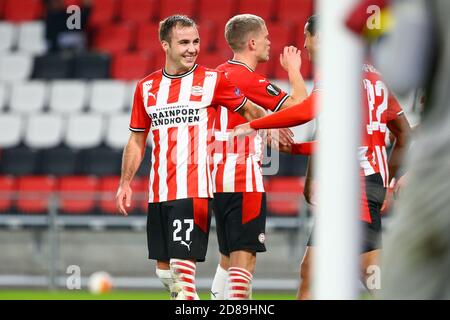 Mario Gotze of PSV Eindhoven celebrates his goal during the UEFA Europa League, Group Stage, Group E football match between PSV Eindhoven and Granad C Stock Photo