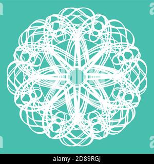 Vector beautiful light linear floral mesh pattern Stock Vector