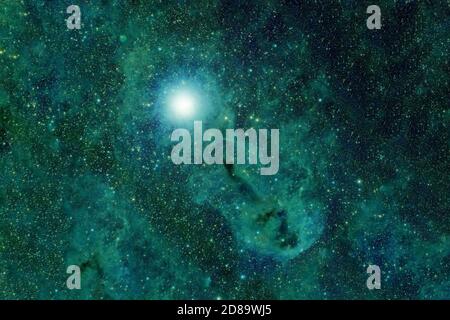 Beautiful green galaxy Elements of this image furnished by NASA Stock Photo