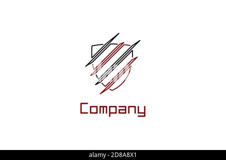 Abstract Shield Logo Stock Vector