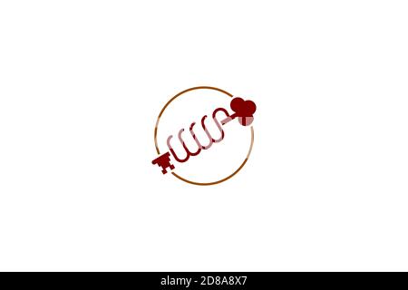 hand holding a key, creative key logo. Stock Vector