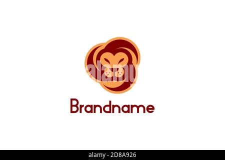 Creative Lion head logo design concept Stock Vector