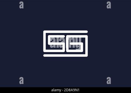 Initial letter SG or number 56 logo. Stock Vector