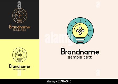 Light bulb, good idea logo inspiration, science and education logo. Also can for electronic logo and electricity. Stock Vector