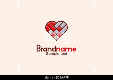 Creative Heart Logo Design Concept Stock Vector