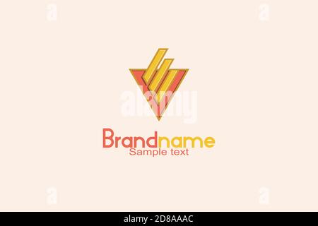 Fire Company Logo Design Concept Stock Vector