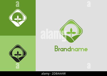 Environment and Agriculture logo design concept. Stock Vector