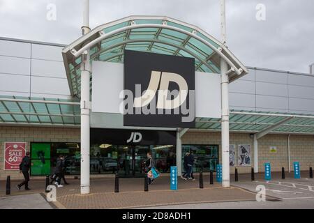 Woodfields Retail Park, Bury. Stock Photo