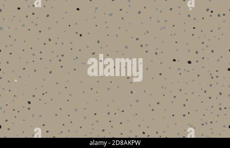 Seamless pattern with various dots of small and large size. Imitation of stone flooring. Grunge texture. Vector illustration. Stock Vector