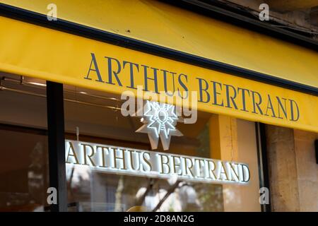 Bordeaux , Aquitaine / France - 10 20 2020 : artus bertrand logo and sign of French jeweler and medalist Stock Photo