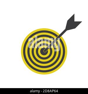 Black isolated target icon vector illustration. Icon marketing vector design target graphic. Stock Vector
