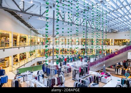 View of the interior of the John Lewis flagship department store in the Greater London Royal Borough of Kingston upon Thames, south-east England Stock Photo