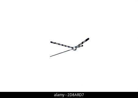 clock hands cut out on white background Stock Photo