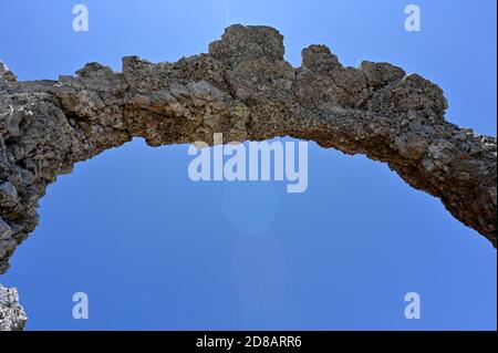 Hajdučka vrata natural phenomenon on mountain Čvrsnica, Bosnia and Herzegovina Stock Photo