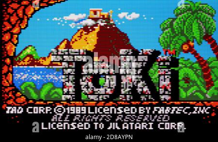 Toki - Atari Lynx Videogame - Editorial use only Stock Photo