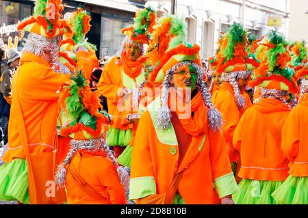 Straßenkarneval im Rheinland, Brühl, Nordrhein-Westfalen, Deutschland Stock Photo