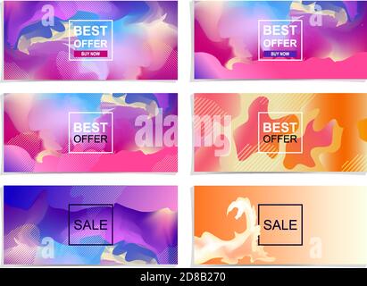 Graphical user interface for sales, website design Stock Vector