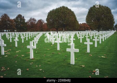 Magraten American war cemetery, Limburg Netherlands, 22 October 2020 Stock Photo