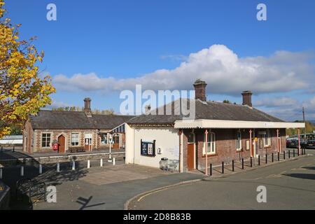Llandrindod Railway Station, Station Crescent, Llandrindod Wells, Radnorshire, Powys, Wales, Great Britain, United Kingdom, UK, Europe Stock Photo