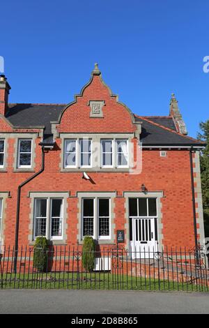 Former Police Station, County Buildings, High Street, Llandrindod Wells, Radnorshire, Powys, Wales, Great Britain, United Kingdom, UK, Europe Stock Photo