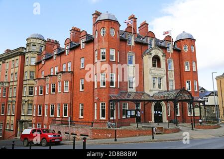 Powys County Council Building (formerly the Gwalia Hotel), Ithon Road, Llandrindod Wells, Radnorshire, Powys, Wales, Great Britain, UK, Europe Stock Photo