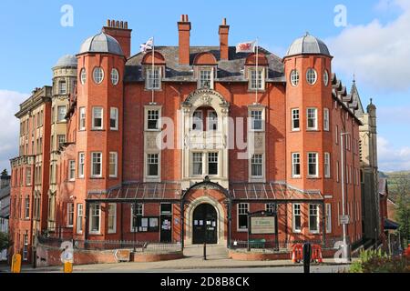 Powys County Council Building (formerly the Gwalia Hotel), Ithon Road, Llandrindod Wells, Radnorshire, Powys, Wales, Great Britain, UK, Europe Stock Photo