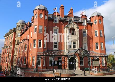 Powys County Council Building (formerly the Gwalia Hotel), Ithon Road, Llandrindod Wells, Radnorshire, Powys, Wales, Great Britain, UK, Europe Stock Photo