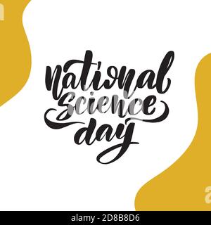 National Science Day. Poster Or Banner Background Stock Vector