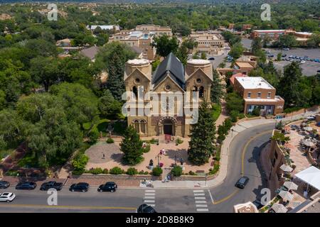 The Cathedral Basilica of St Francis of Assisi, Santa Fe, New Mexico, USA Stock Photo