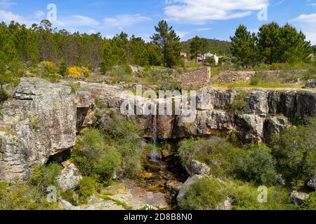 Aerial view of Mill Creek Lake surrounded by lush green forests under a ...