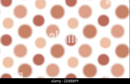 Vector simple seamless pattern of brown circles Stock Vector