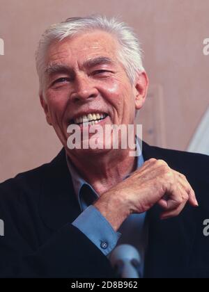 The American actor James Coburn at the Deauville American Film Festival in France 1997 Stock Photo