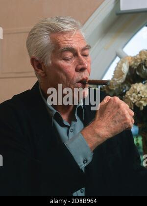 The American actor James Coburn at the Deauville American Film Festival in France 1997 Stock Photo