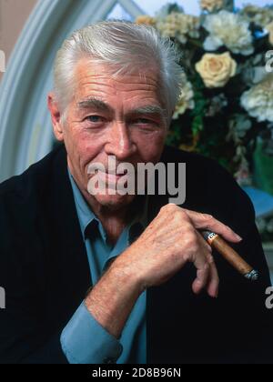 The American actor James Coburn at the Deauville American Film Festival in France 1997 Stock Photo