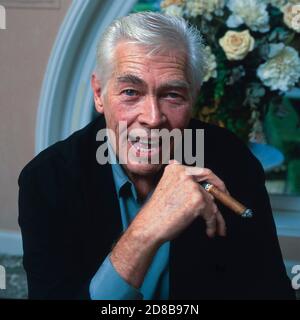 The American actor James Coburn at the Deauville American Film Festival in France 1997 Stock Photo