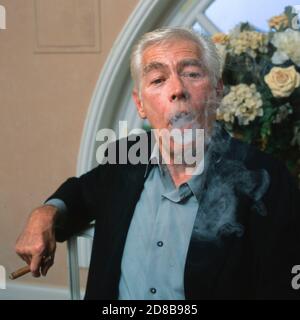 The American actor James Coburn at the Deauville American Film Festival in France 1997 Stock Photo