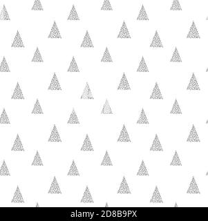 black vector seamless geometric triangle pattern print Stock Vector