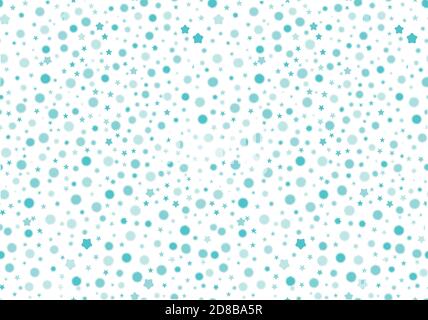 winter vector seamless pattern in blue tones Stock Vector